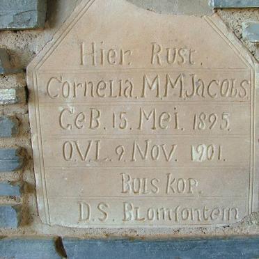 JACOBS Cornelia M.M. 1895-1901