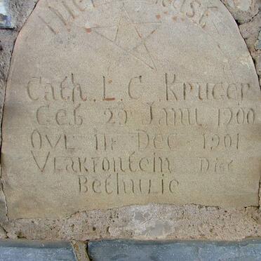 KRUGER Cath. L.C. 1900-1901