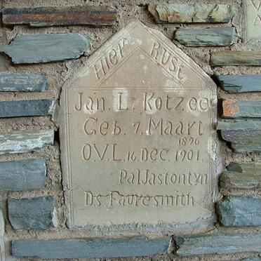 KOTZEE Jan L. 1896-1901