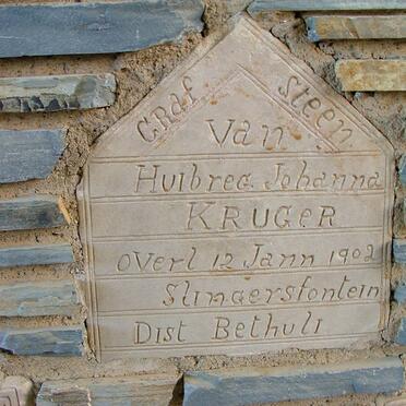 KRUGER Huibreg Johanna -1902
