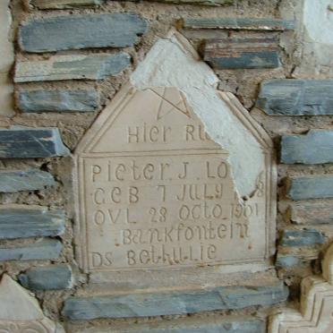 LOUW Pieter J. 1898-1901