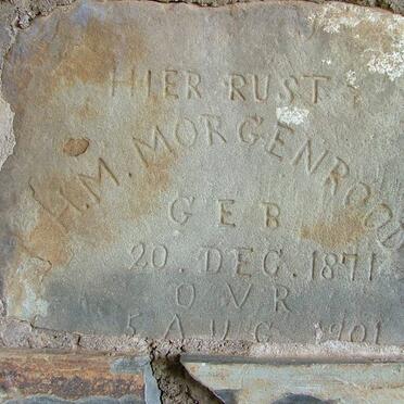 MORGENROOD H.M. 1871-1901