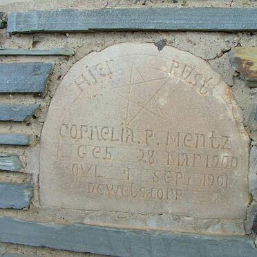 MENTZ Cornelia P. 1900-1901