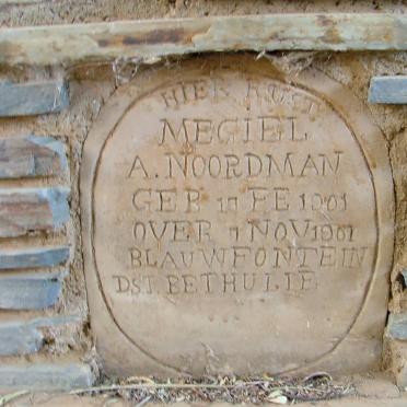 NOORDMAN Megiel A. 1901-1901
