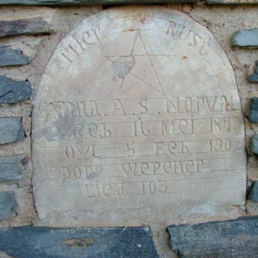 NORVAL Anna A.S. 1879-1902