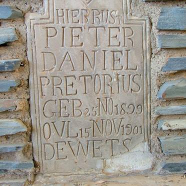 PRETORIUS Pieter Daniel 1899-1901