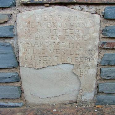 PUTTER Diedrek Johannes 1896-1901