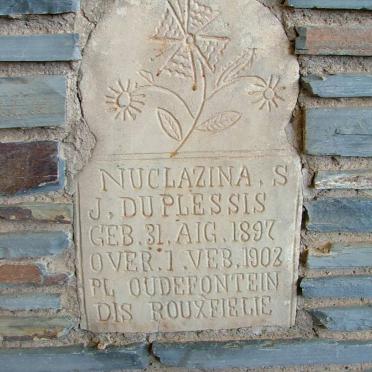 PLESSIS Nuclazina S.J., Du 1897-1902