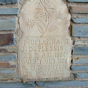 PLESSIS Nuclazina S.J., Du 1897-1902