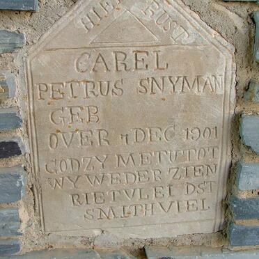 SNYMAN Carel Petrus -1901