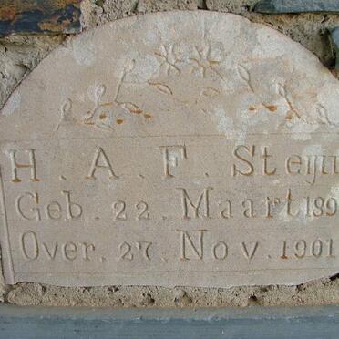 STEYN H.A.F. 1897-1901