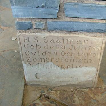 SAAIMAN H.S. 1899-1901