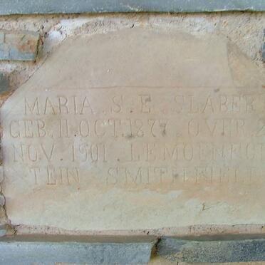 SLABBERT Maria S.E. 1877-1901