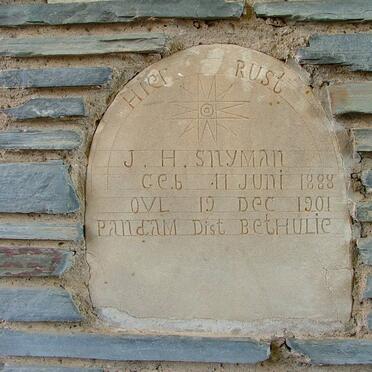 SNYMAN J.H. 1888-1901