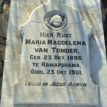 TONDER Maria Magdelena, van 1896-1901