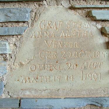 VENTER Anna Aletha 1899-1901