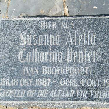 VENTER Susanna Aletta Catharina 1887-1901