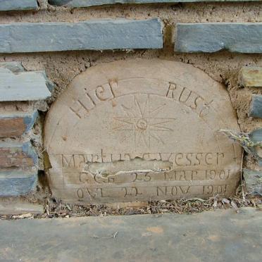 VESSER Martha ?. 1901-1901