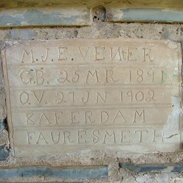 VENTER M.J.E. 1891-1902
