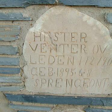 VENTER Hester 1895-1901