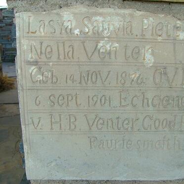 VENTER Lasya Sauva Pieternella 1876-1901