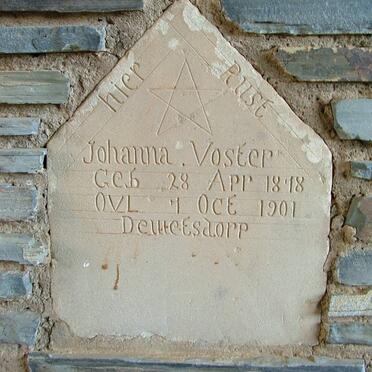 VOSTER Johanna 1878-1901