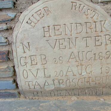 VENTER Hendrik N. 1899-1901