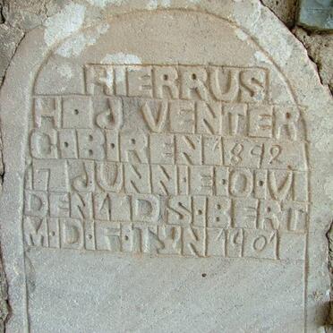 VENTER H.J. 1892-1901