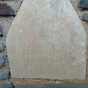 VUREN Anna J.M., van 1892-1902