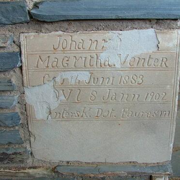 VENTER Johanna Magritha 1883-1902
