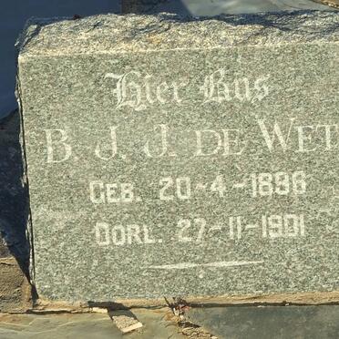 WET B.J.J., de 1896-1901