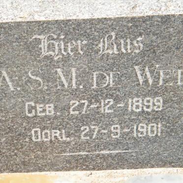 WET A.S.M., de 1899-1901