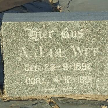 WET A.J., de 1892-1901