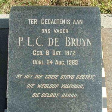 BRUYN P.L.C., de 1872-1963