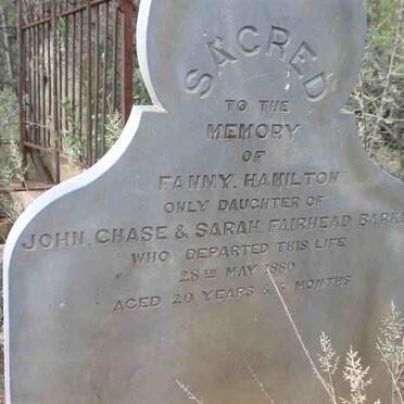 BARKER Fanny Hamilton -1880