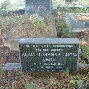 BRITS Alida Johanna Lucia 1899-1984