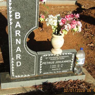 BARNARD Petrus Johannes 1949-2004