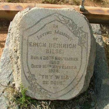 BILSE Erich Heinrich 1860-1928