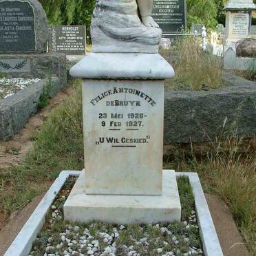 BRUYN Felice Antoinette, de 1926-1927