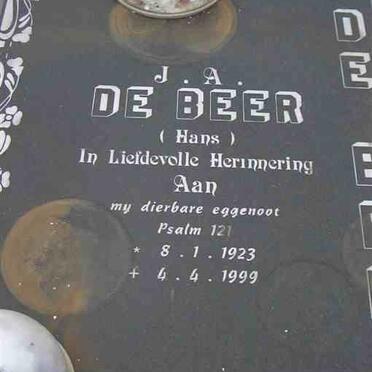 BEER J.A., de 1923-1999