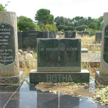 BOTHA Hansie 1900-1959 &amp; M.M.M. 1910-2002