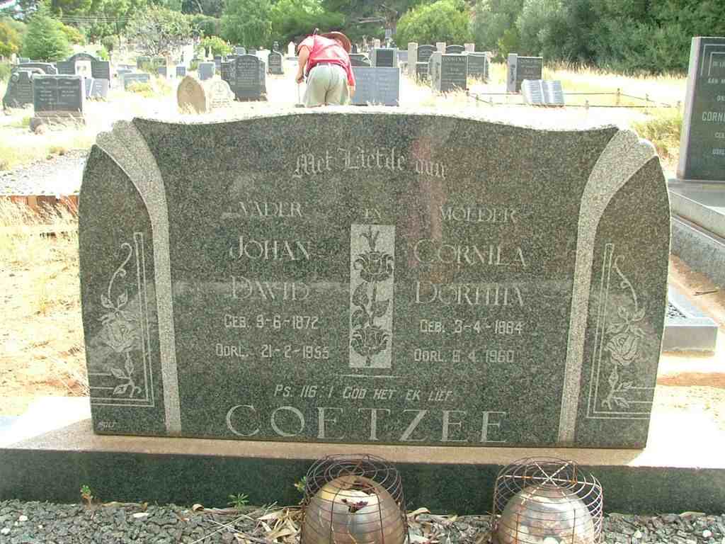 COETZEE Johan David 1872-1955 &amp; Cornila Dorthia 1884-1960