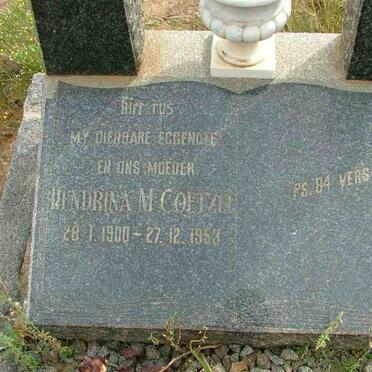 COETZEE Hendrina M. 1900-1953