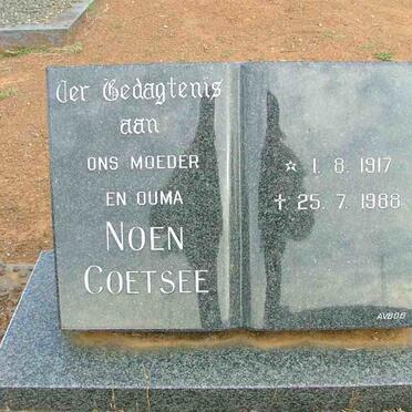 COETSEE Noen 1917-1988
