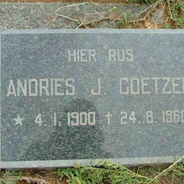 COETZEE Andries J. 1900-1960