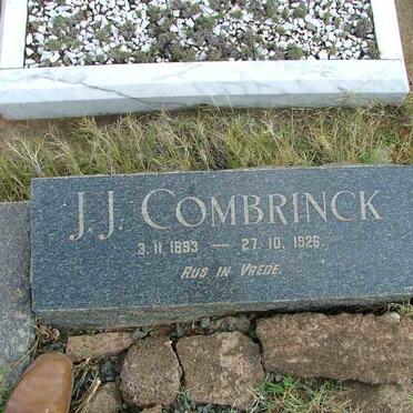 COMBRINCK J.J. 1893-1926