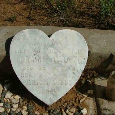 CLOETE Loraine 1949-1949