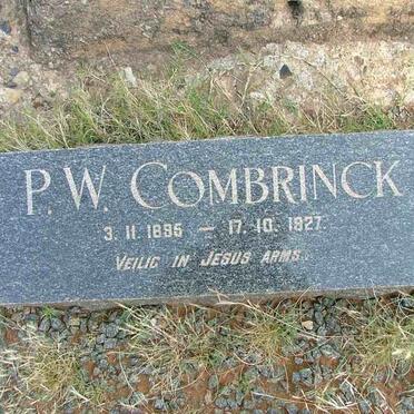 COMBRINCK P.W. 1895-1927