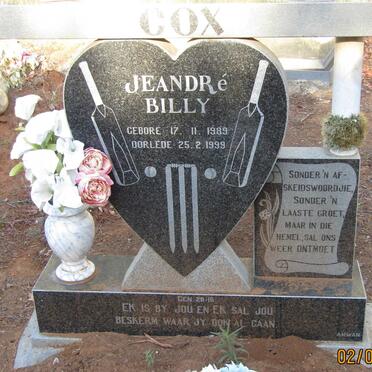 COX Jeandre Billy 1989-1999