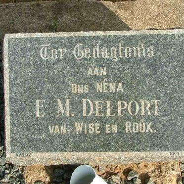 DELPORT F.M.
